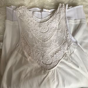 Layered White Dress